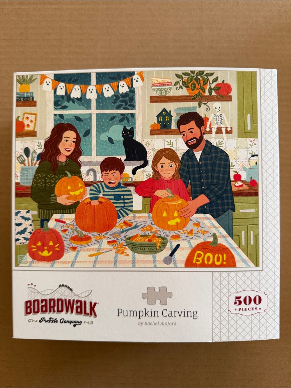 Boardwalk - Pumpkin Carving - 500-Piece Jigsaw Puzzle